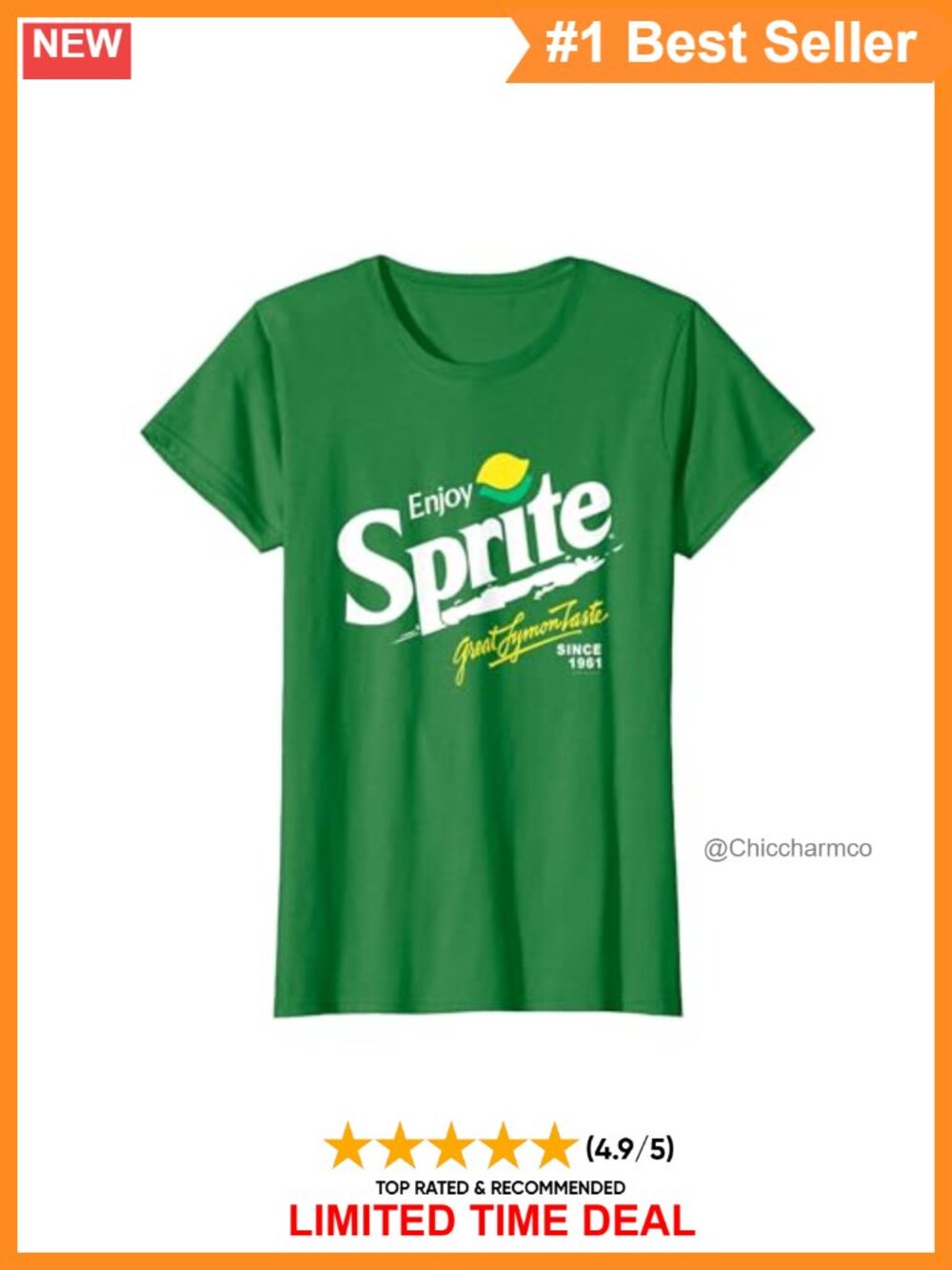 Retro Sprite Graphic T-Shirt Classic Fit Cotton Tee